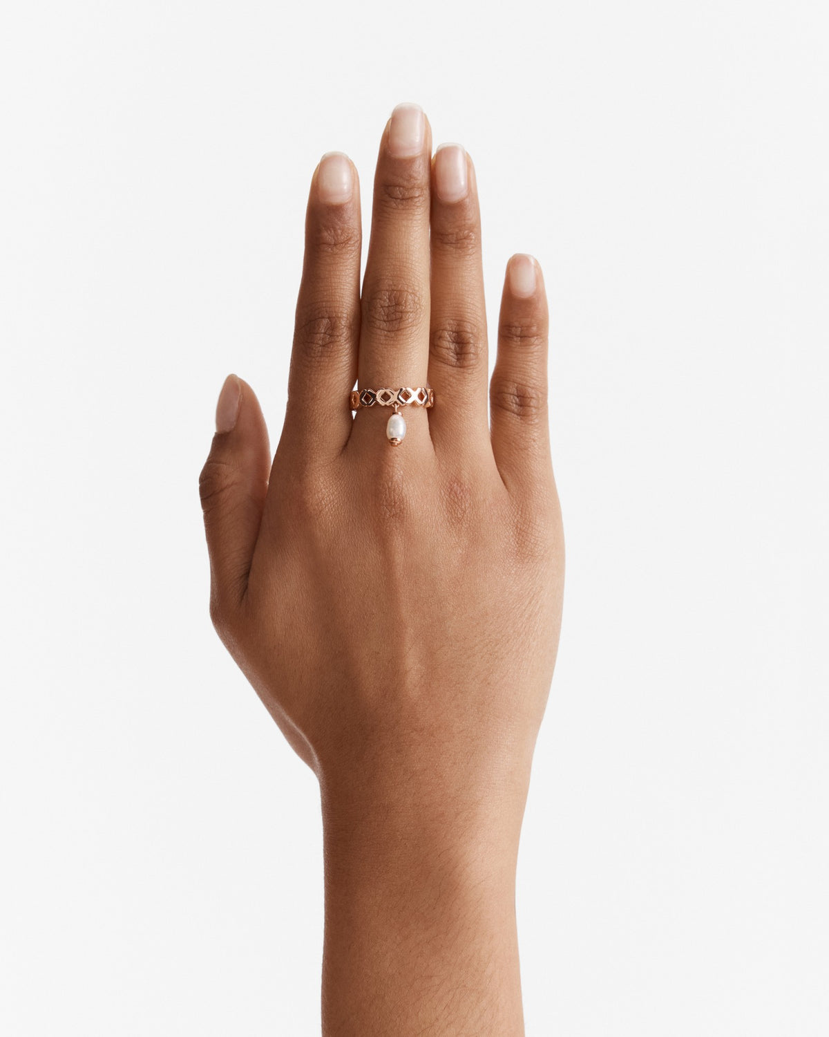 Essense Pearl Ring - Rose Gold