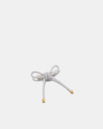 Glam Bow Hair Barrette - Crystal
