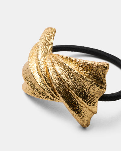 Fold Hair Tie - Gold