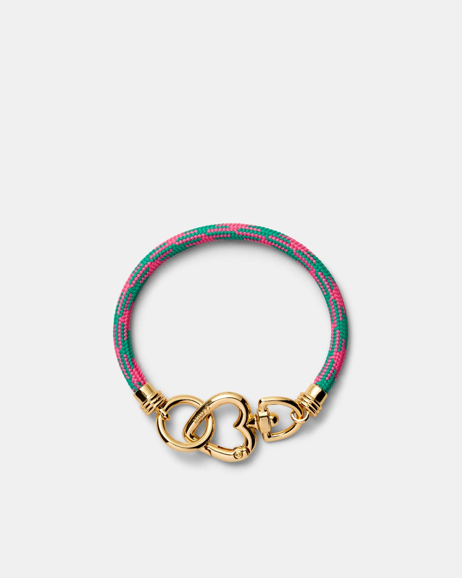 Linked Heart Bracelet - Flamingo
