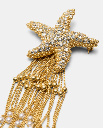 Starfish Brooch - Gold