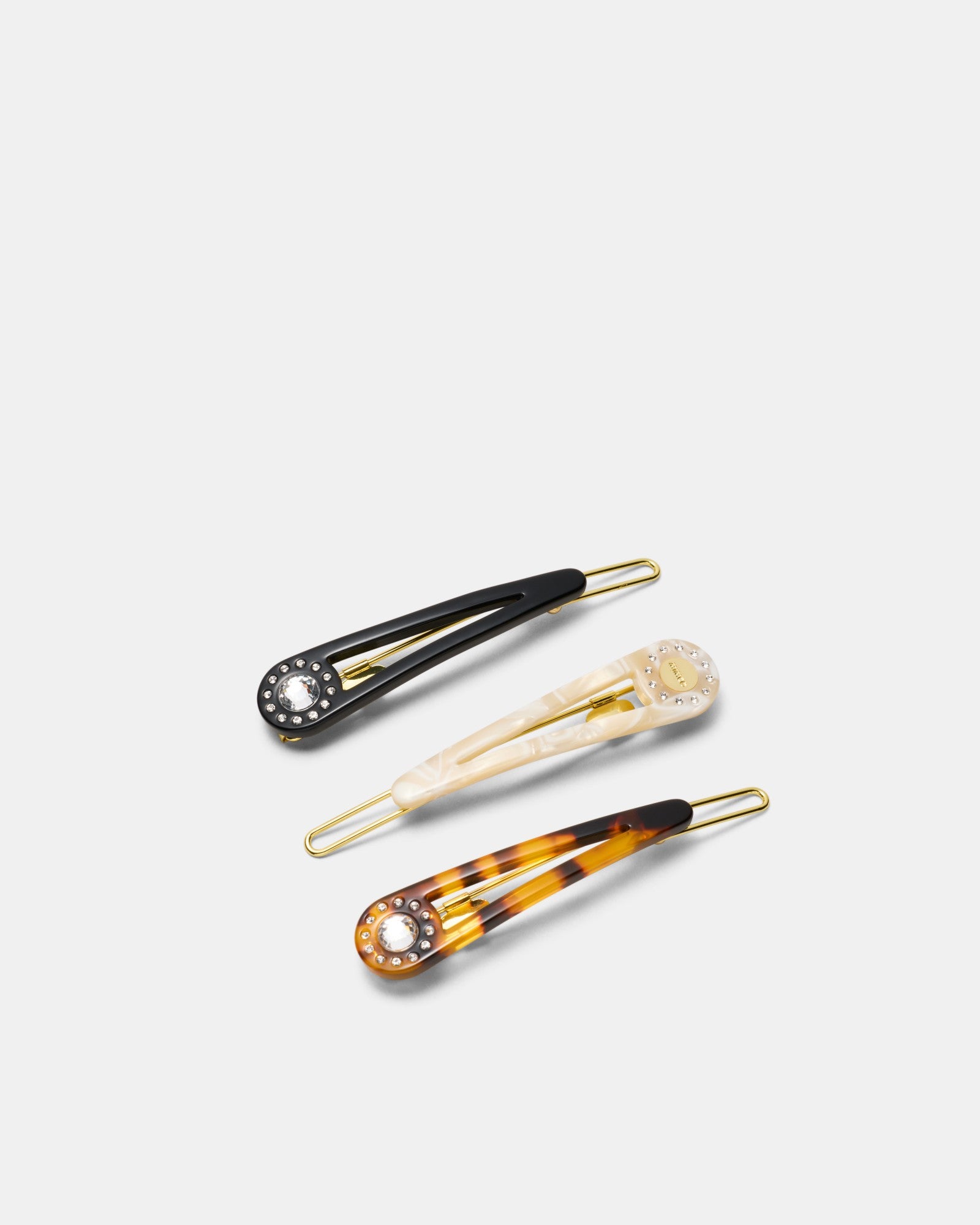 Mimco Trio Hair Clip Set - Black