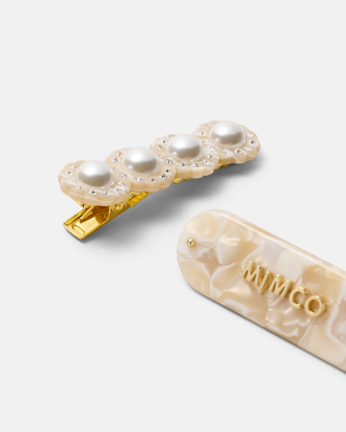Pearly Hair Clip Set - Pearl