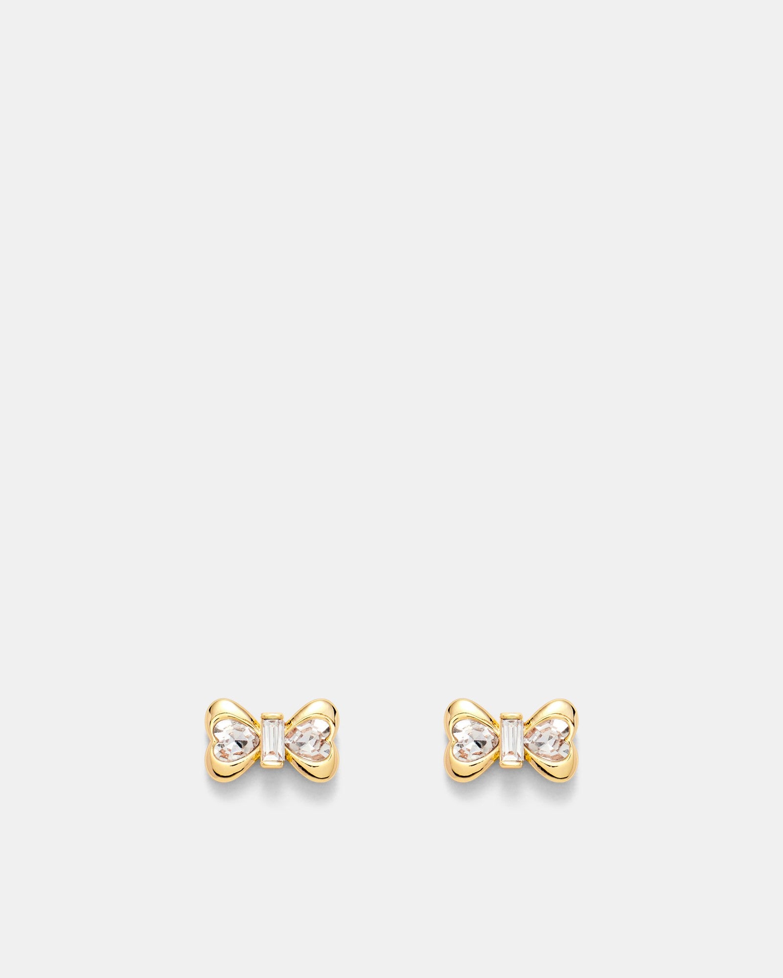 Encanto Bow Stud Earrings - Gold