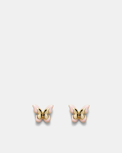 Butterfly Enamel Earrings - Petal
