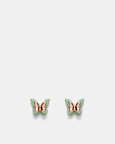 Butterfly Enamel Earrings - Willow