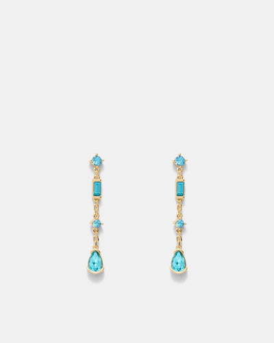 Temptation Drop Earrings - Blue Haze