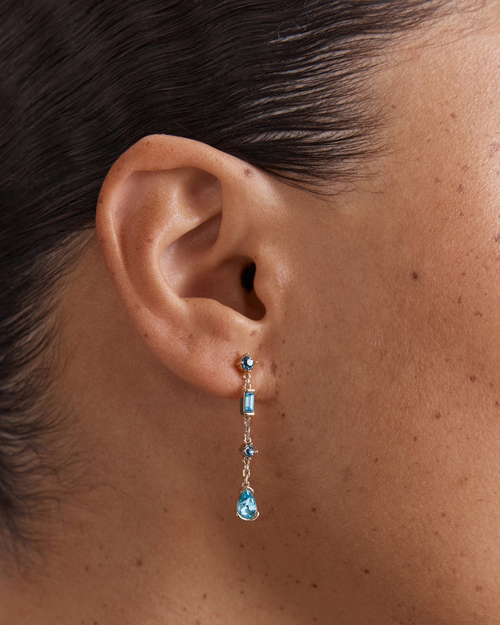 Temptation Drop Earrings - Blue Haze
