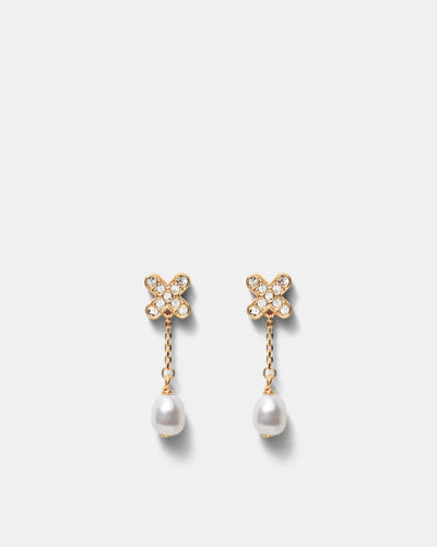 Adorbs Pearl Earrings - Gold