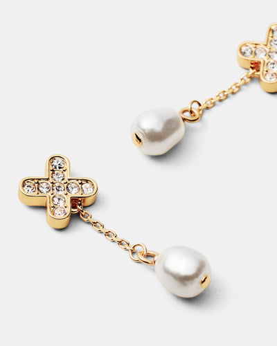 Adorbs Pearl Earrings - Gold