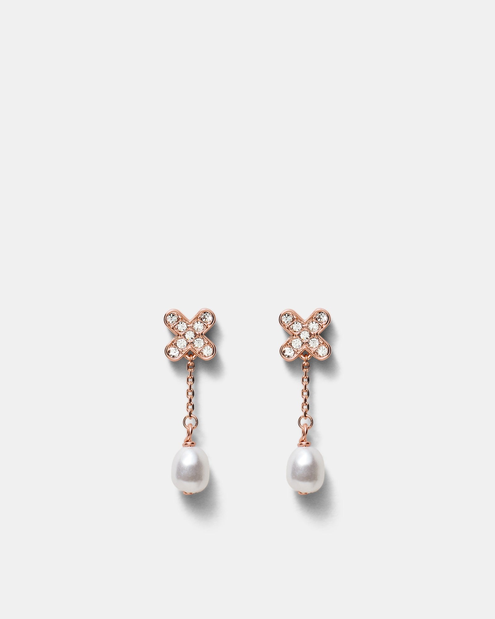 Adorbs Pearl Earrings - Rose Gold