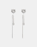 Cupid Duo Earrings Set - Silver