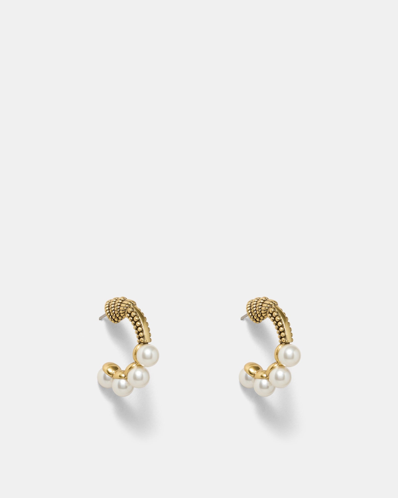 Shellicious Hoop Earrings - Pearl