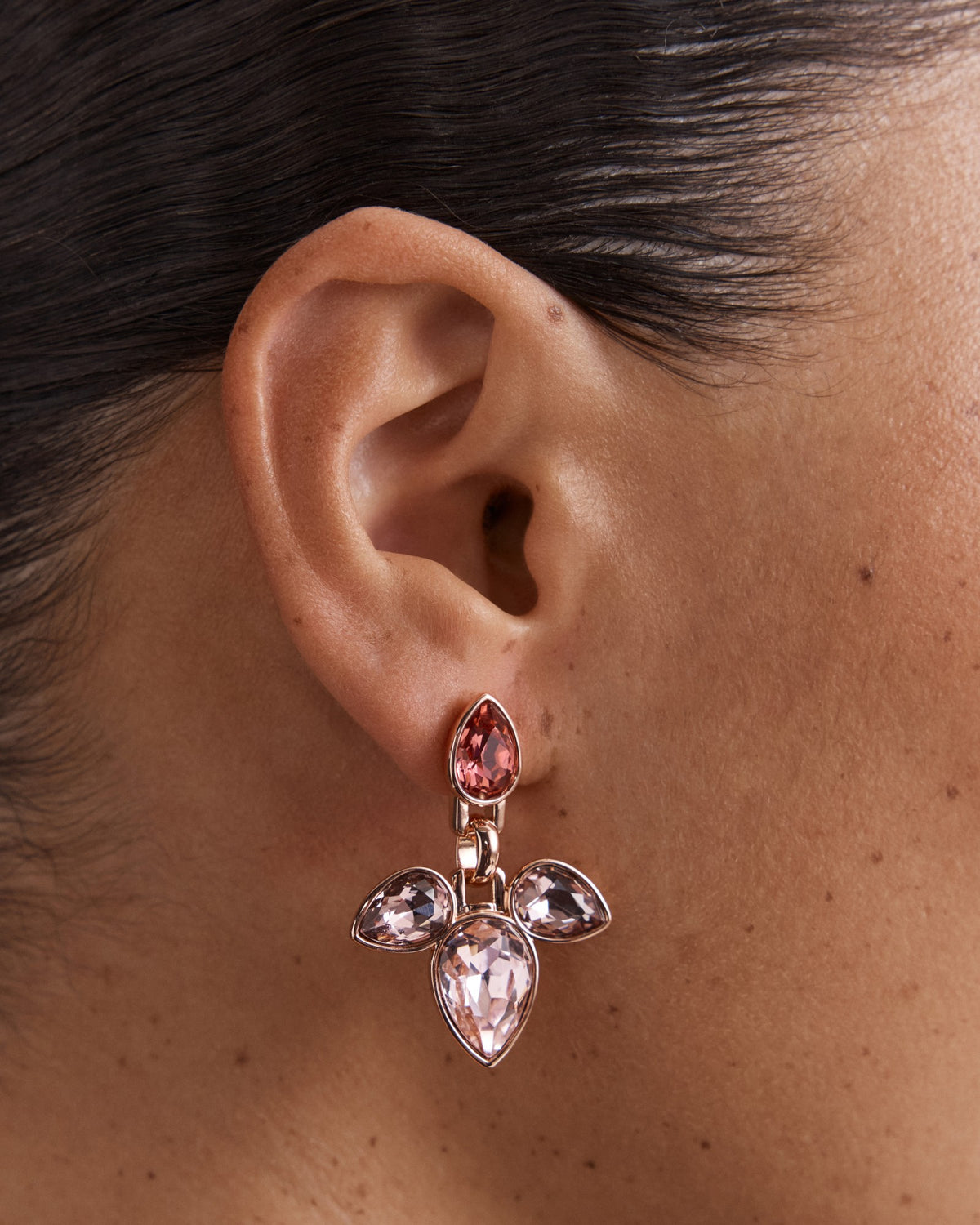 Bumper Pear Earrings - Petal