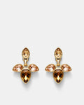 Bumper Pear Earrings - Caramel