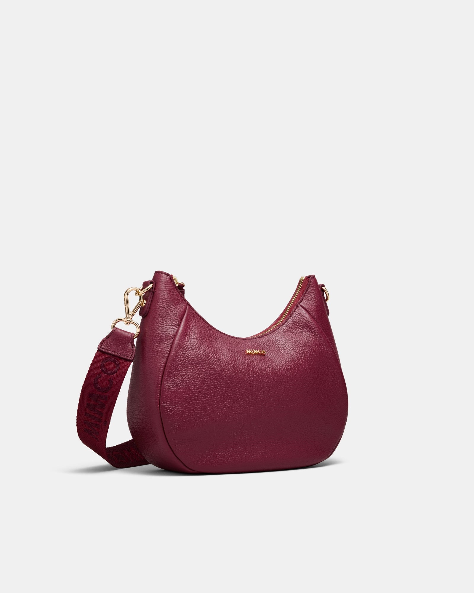 Lily Crescent Crossbody Bag - Bordeaux