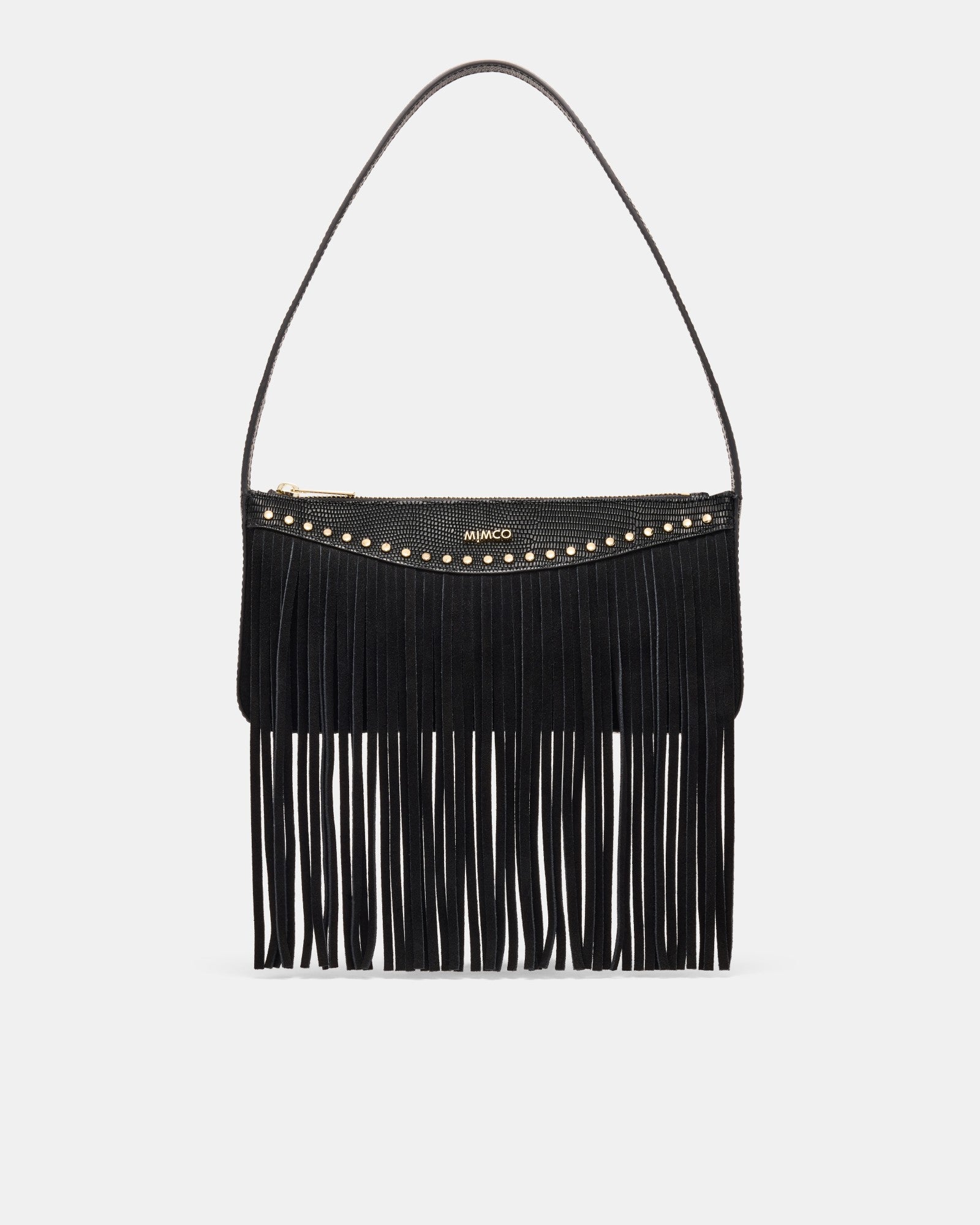 Rebel Fringe Shoulder Bag - Black