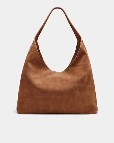 Rebel Fringe Hobo Bag - Pecan