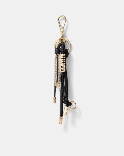 Mimco Logo Keyring - Black