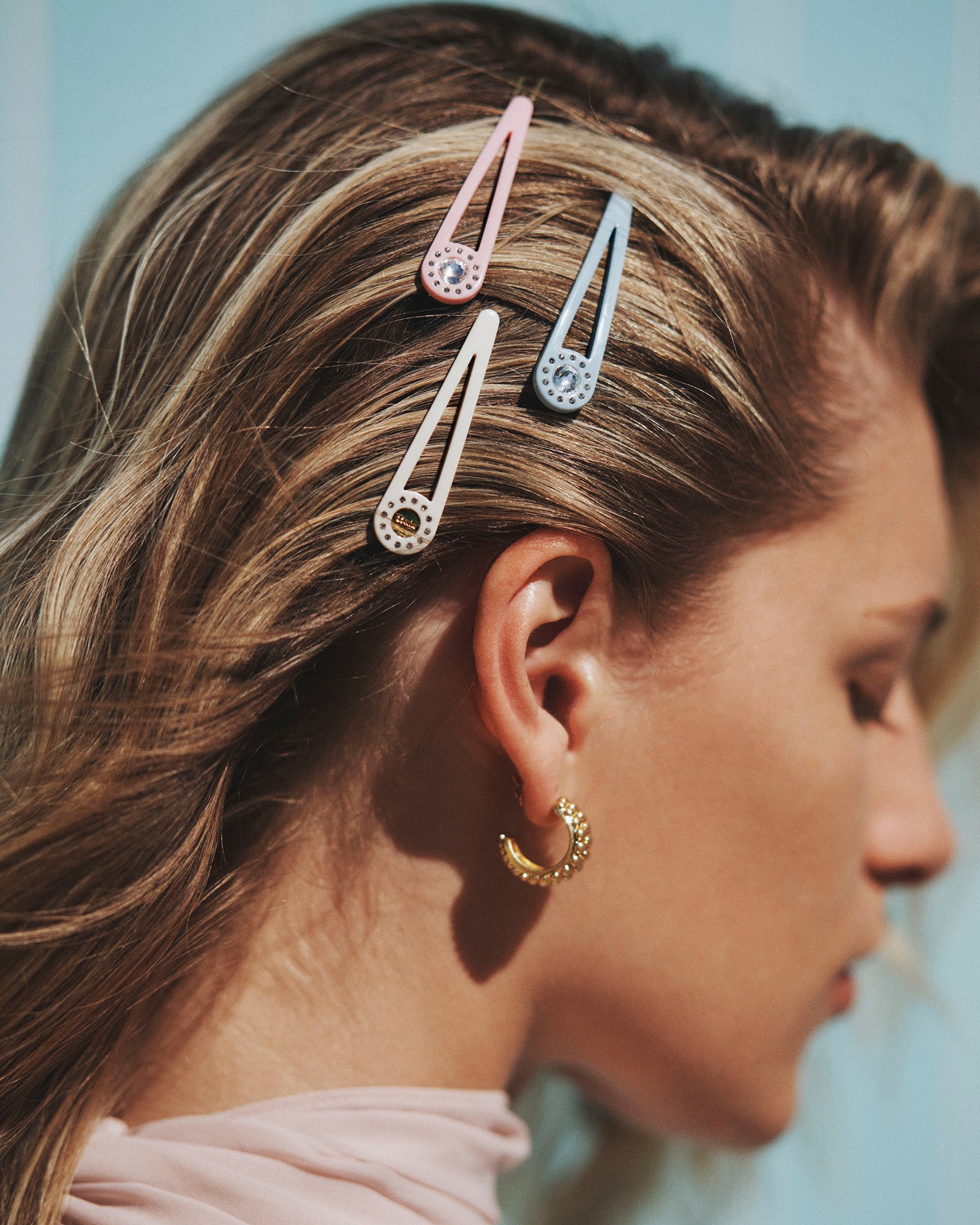 Mimco Trio Hair Clip Set - Pink Multi