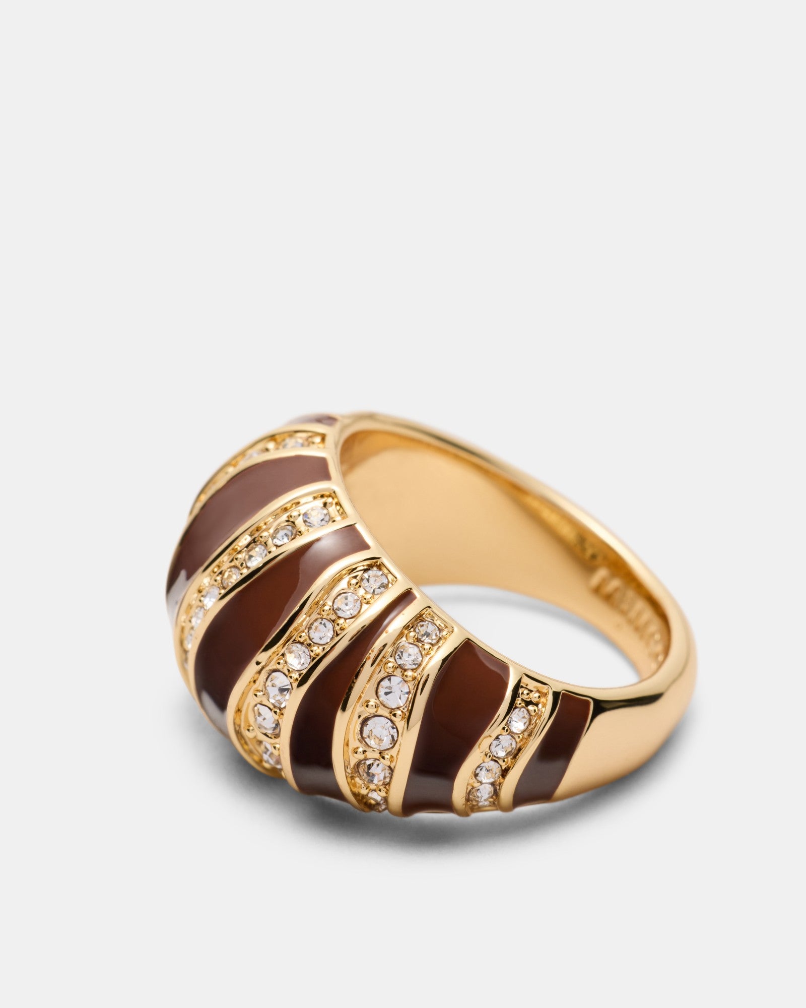 Chi Chi Enamel Ring - Choc Berry