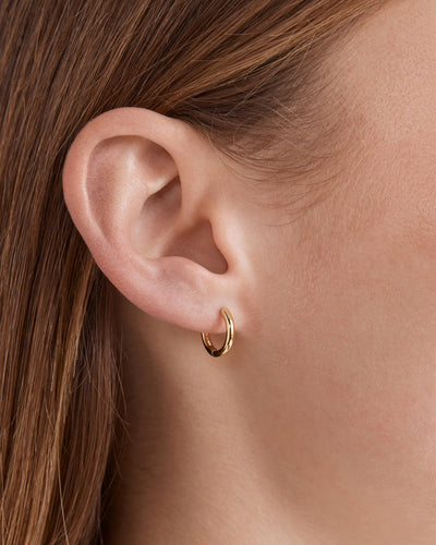 Evil Eye Hoop Earrings - Gold