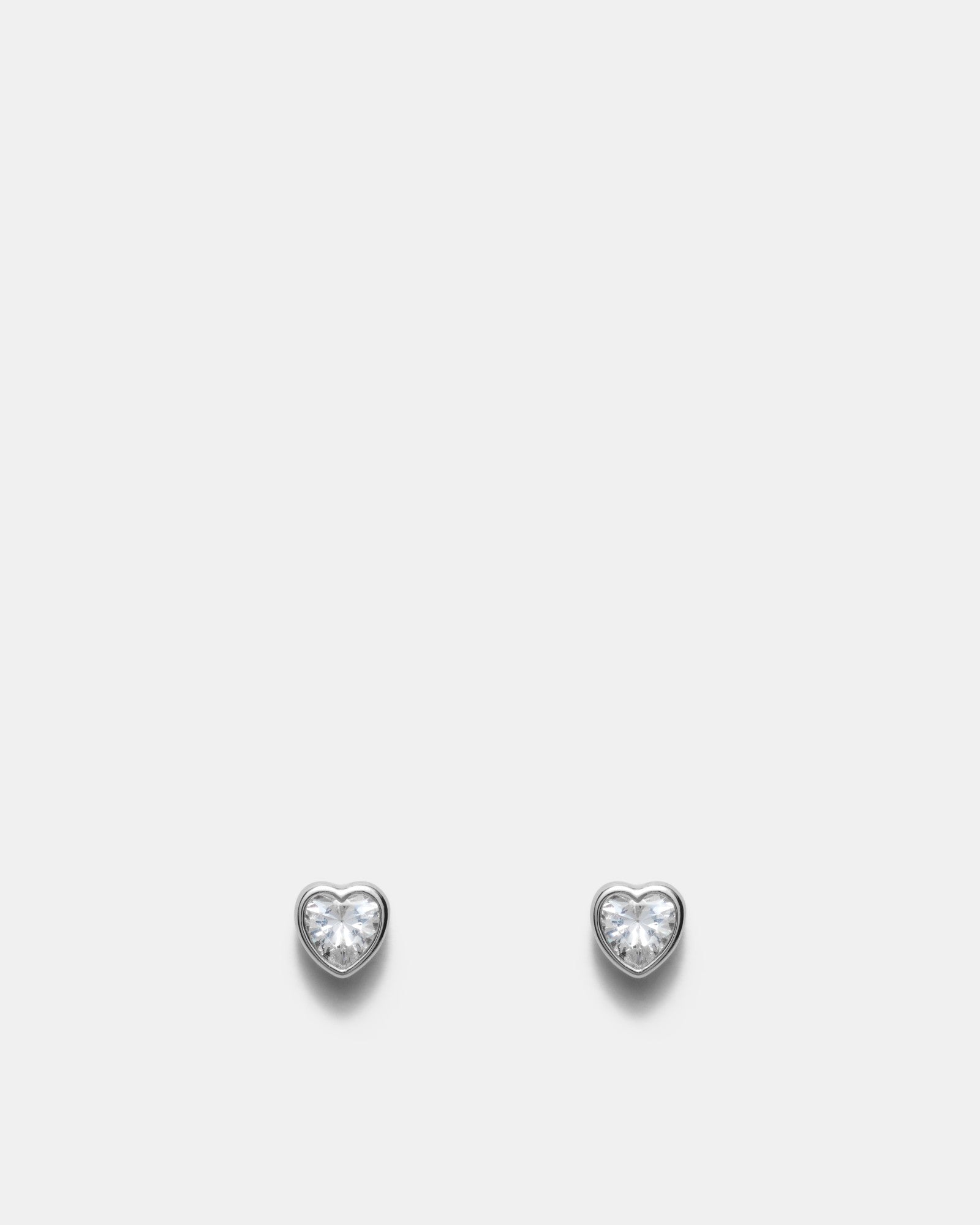 Forever Love Stud Earrings - Silver