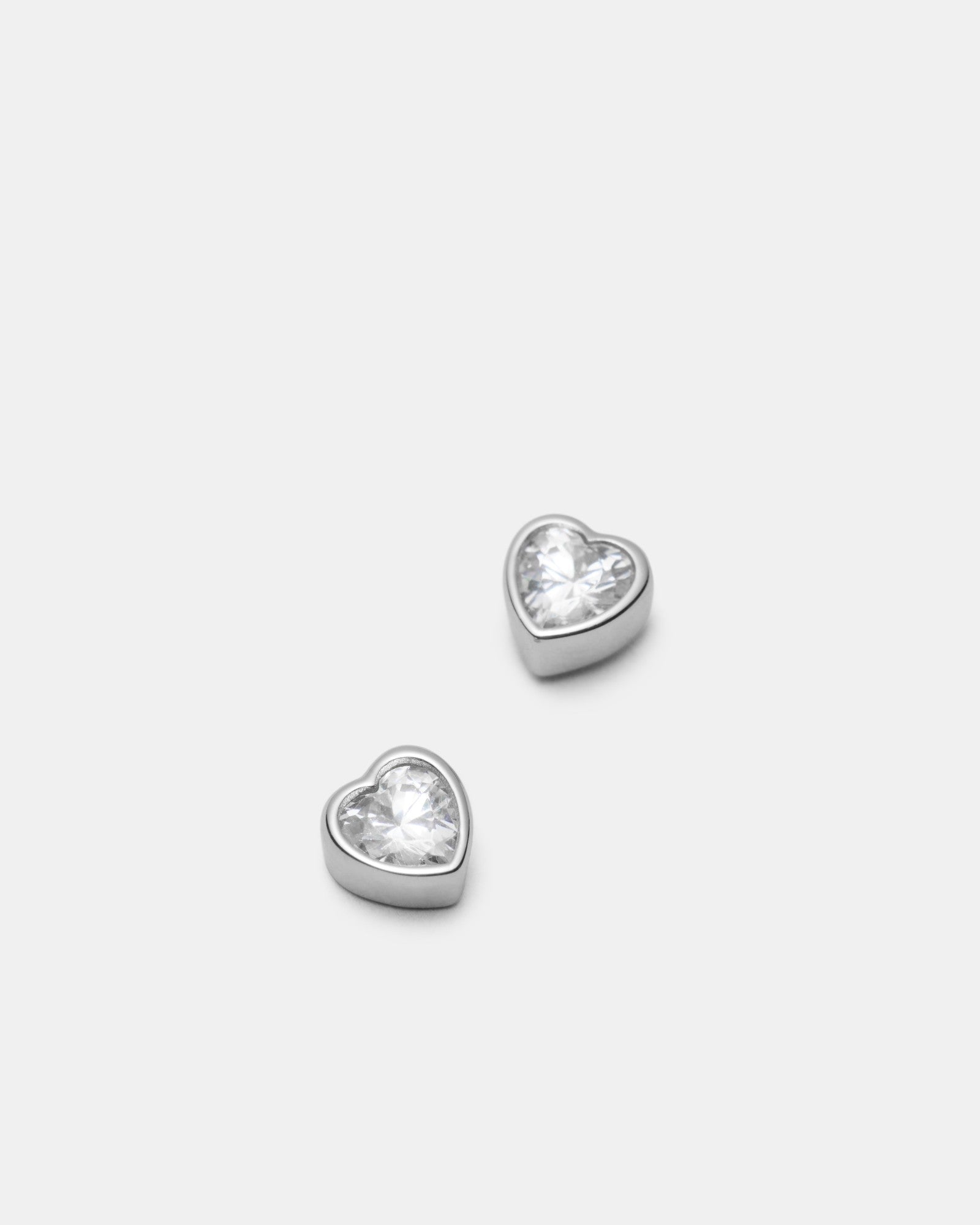 Forever Love Stud Earrings - Silver