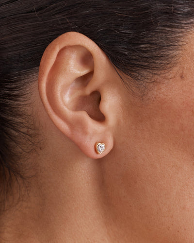 Forever Love Stud Earrings - Gold
