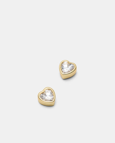 Forever Love Stud Earrings - Gold