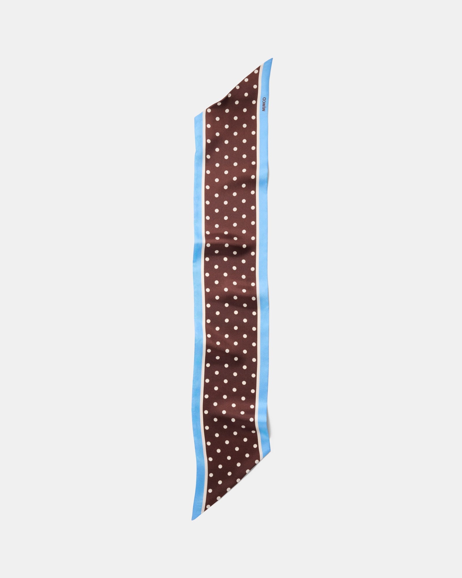 Polka Dot Thin Scarf - Choc Berry