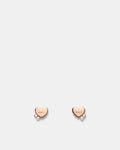 Mimco Heart Cluster Stud Earrings - Rose Gold