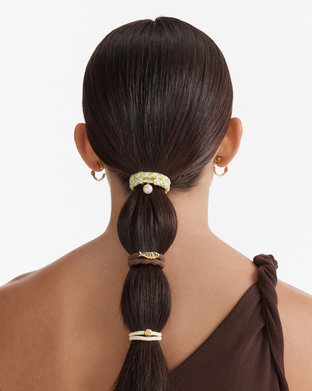 Undersea Hair Tie Set - Choc Berry