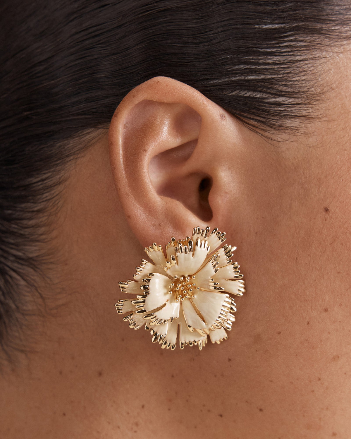 Eternal Beauty Stud Earrings - Buttermilk