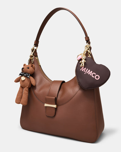 Love Tote Bag Charm - Bitter Chocolate