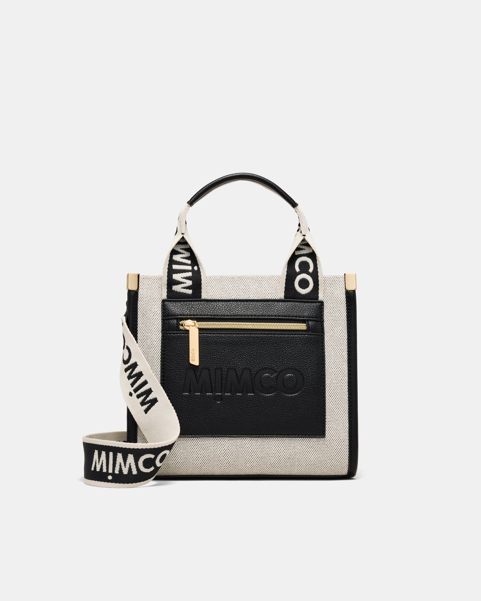 Patch Mini Tote Bag - Black Natural