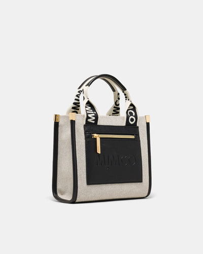 Patch Mini Tote Bag - Black Natural