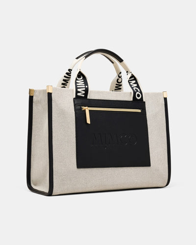 Patch Tote Bag - Black Natural