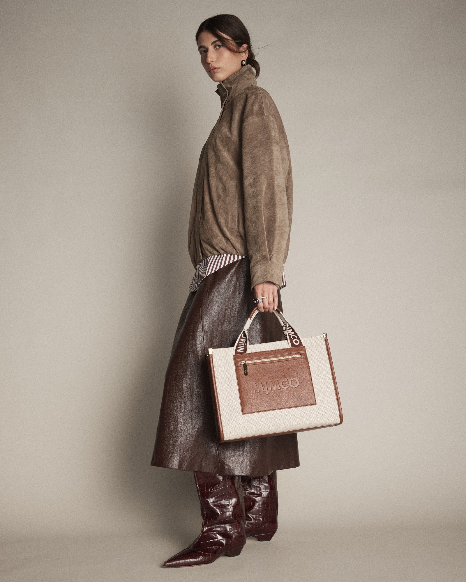 Patch Tote Bag - Walnut