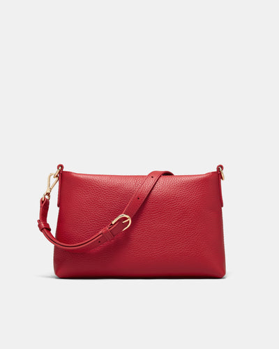 Bay Strap Crossbody Bag - Lipstick Red
