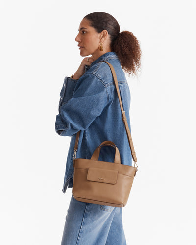 Preston Mini Tote Bag - Caramel