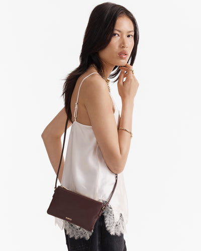 Rhiannon Pouch Crossbody Bag - Brandy