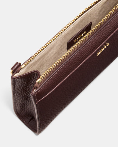 Yvette Gusset Pouch - Brandy