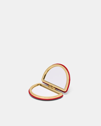 Lune Compact Mirror - Lipstick Red