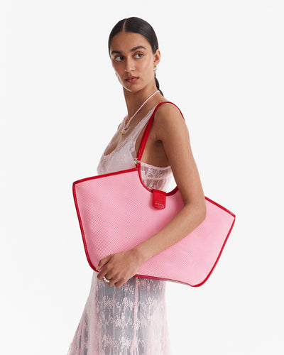 Hera Knit Tote Bag - Pink Sorbet