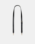 Leather Crossbody Bag Strap - Black