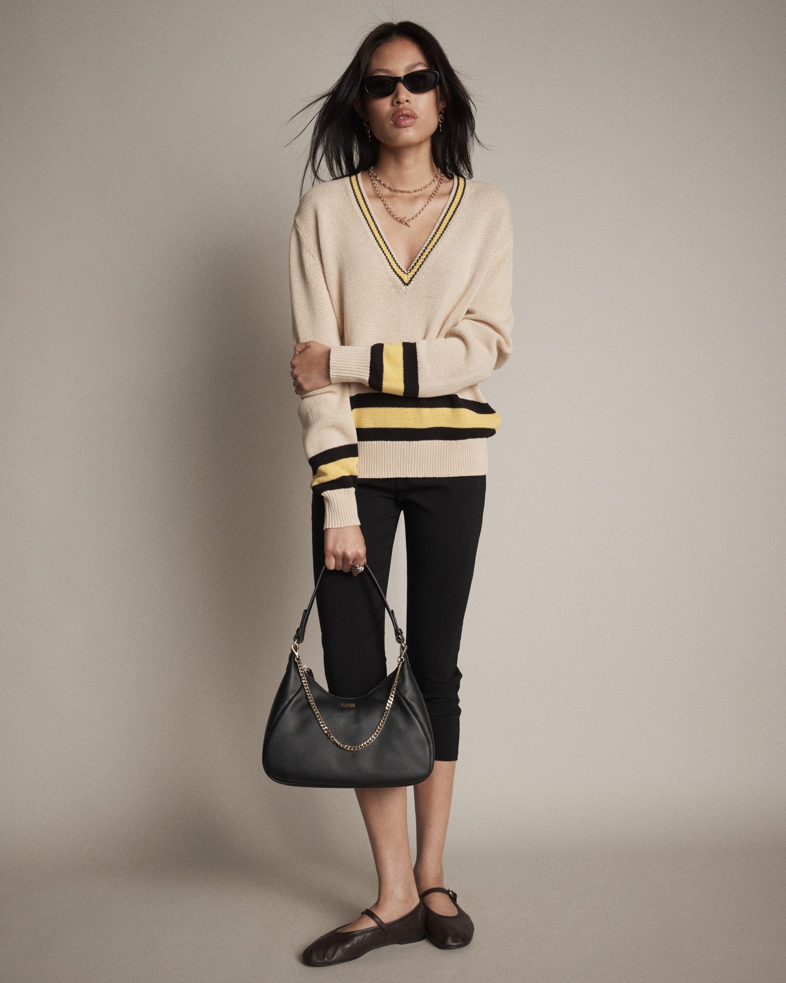 Lily Shoulder Day Bag - Black