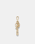 Bubble Logo Keyring - Light Gold