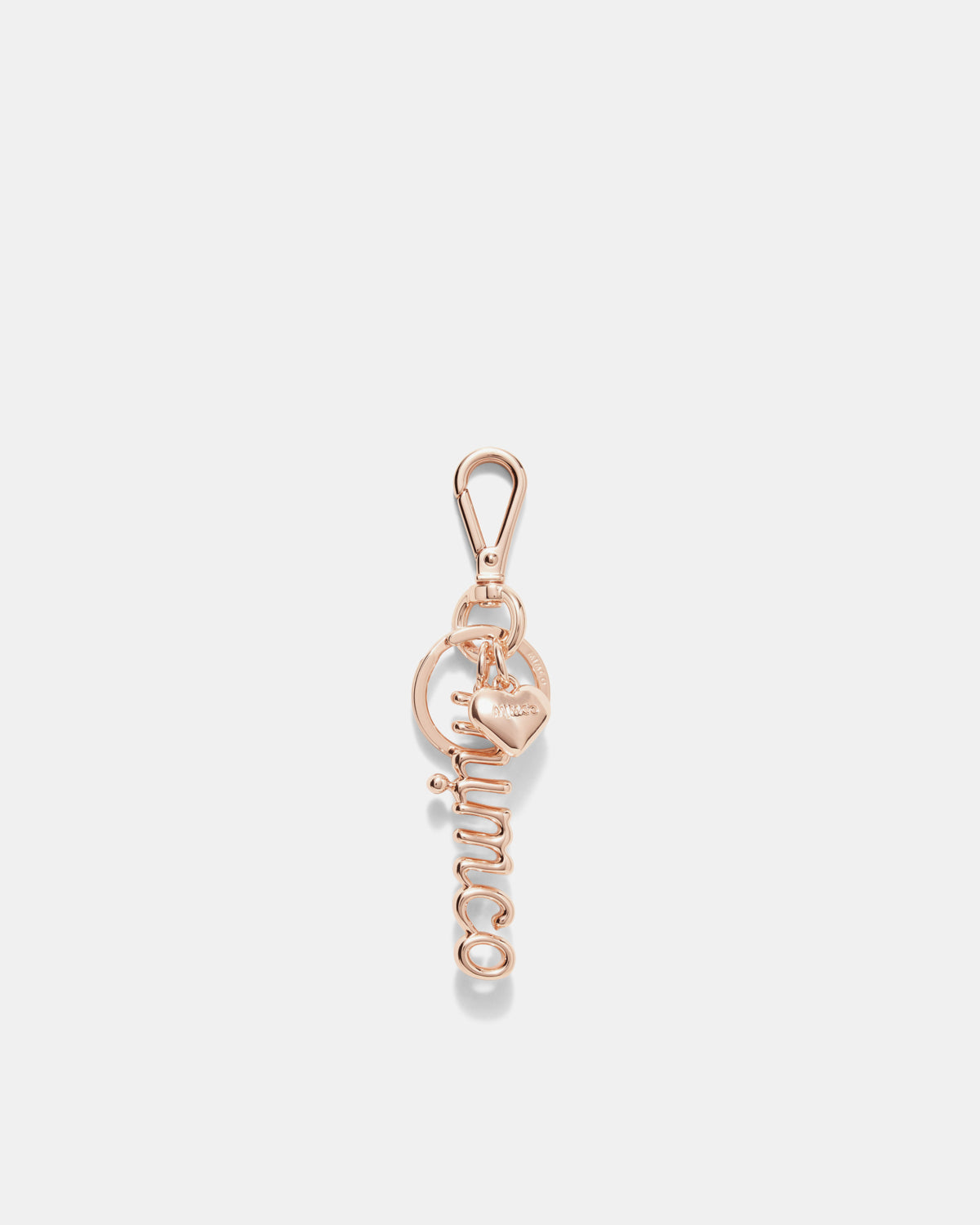 Bubble Logo Keyring - Rose Gold