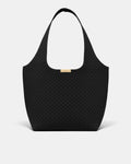 Amelie Basket Tote Bag - Black